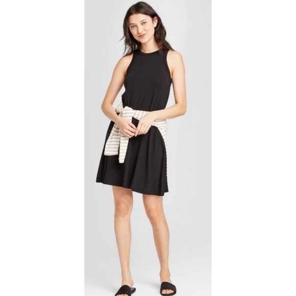 A New Day Sleeveless Knit Tank dress Black Size XXL - Picture 1 of 8